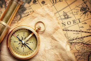 Old-fashioned compass